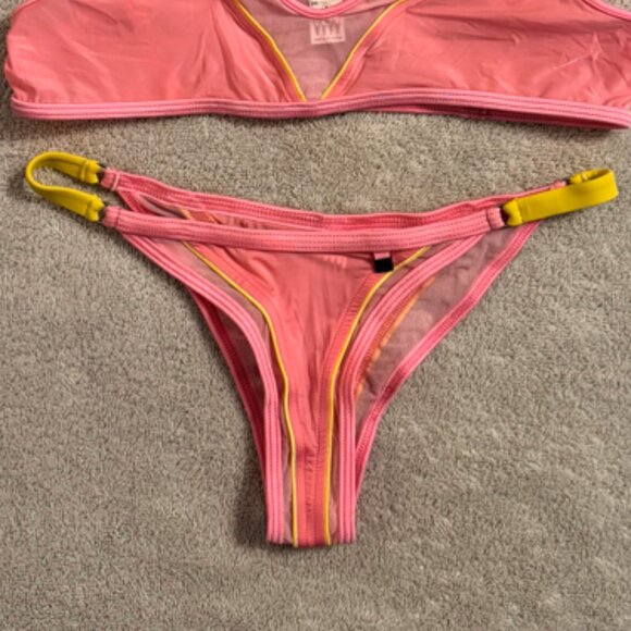 Wicked Weasel - Heat Wave Crop Bikini Top - M & Cheeky Bikini Bottom - XS - Picture 5 of 6